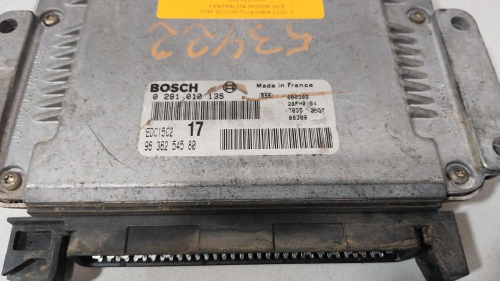 Centralita motor uce RHX 0281010135 de Fiat Scudo furgoneta (220_) 1996-2006 109 CV con 201303 km - pieza usada