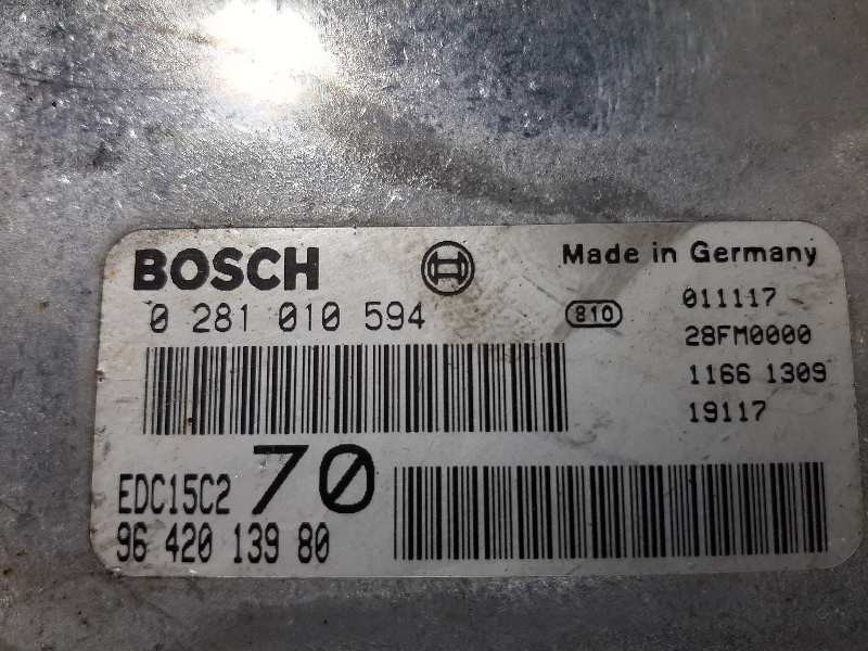 Centralina motore RHY 0281010594 de Peugeot 206 hatchback (2a/c) 1998-2010 90 CV con 177691 km