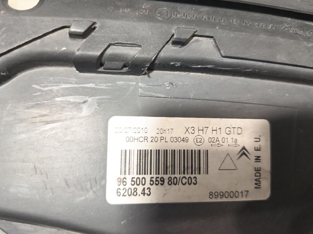 Phare gauche RHR (DW10BTED4) 9650055980 de Citroen C5 ii (rc_) 2004-2008 136 CV con 159522 km - pieza usada