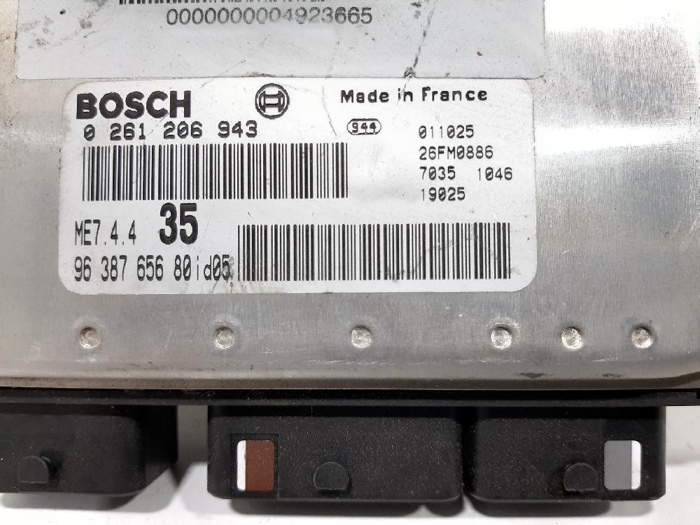 Centralina do motor NFU 0261206943 de Peugeot 307 (s1) 2001-2005 109 CV con 77884 km - pieza usada