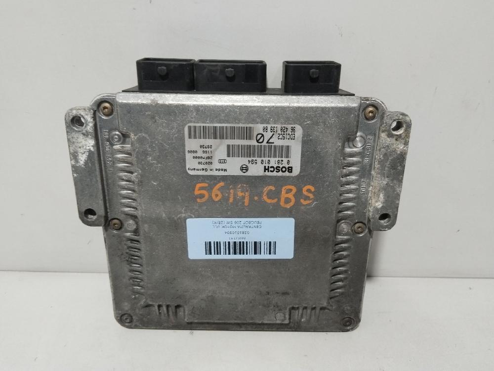 Centralita motor uce RHY (DW10TD) 0281010594 de Peugeot 206 sw (2e/k) 2002-0 90 CV - pieza usada