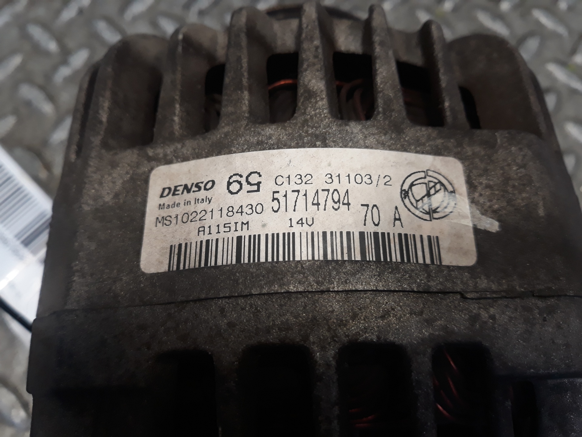 FIAT Punto 3 generation (2005-2020) Alternator 51714794, MS1022118430, A115IM 23320551