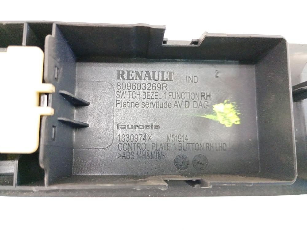 Mando elevalunas delantero derecho D4F 728,D4F 740 254218614R de Renault Clio iv (bh_) 2012-0 73 CV - pieza usada