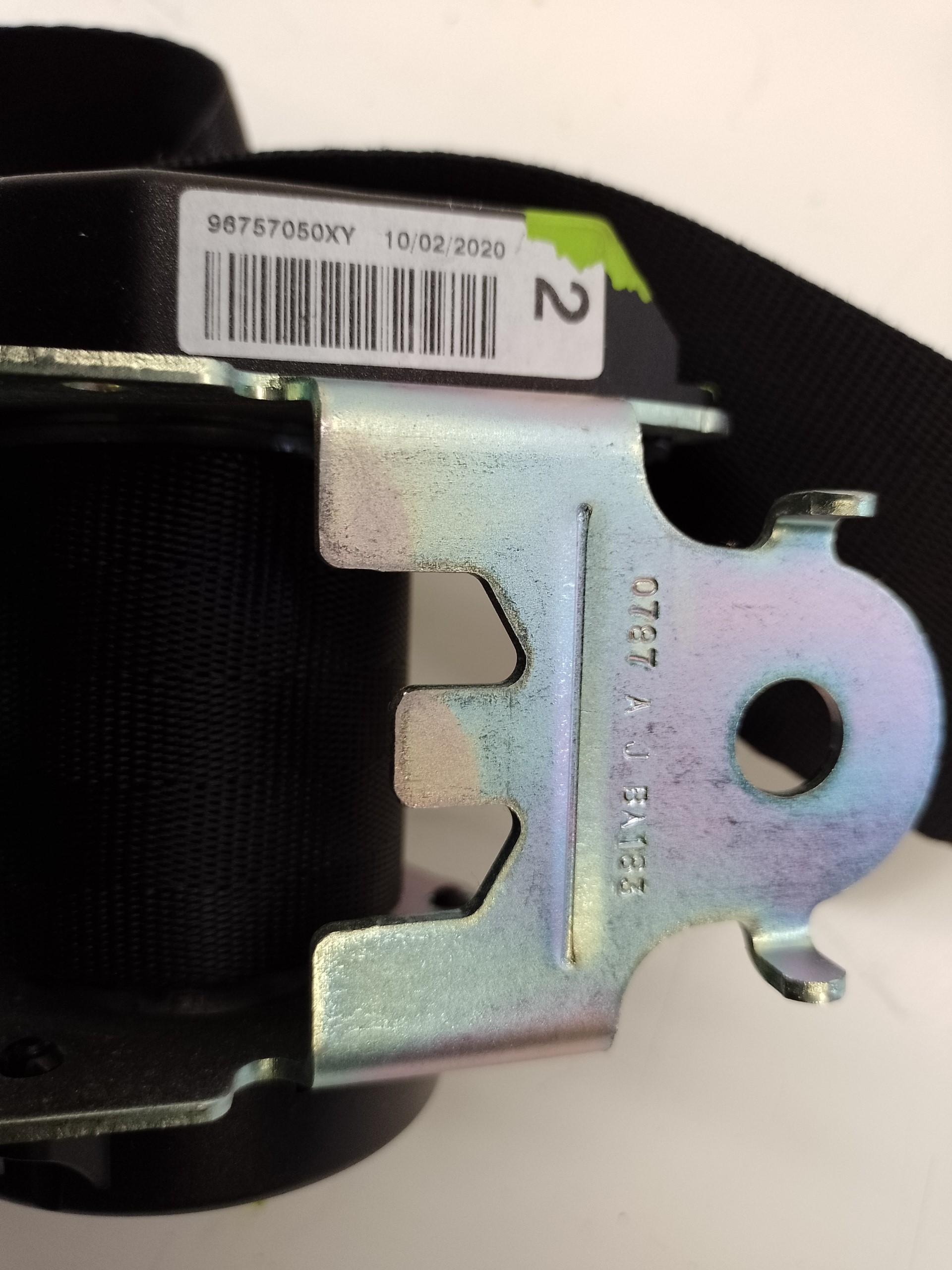 CITROËN C-Elysee 2 generation (2012-2017) Rear Right Seatbelt 96757050XY 25017140