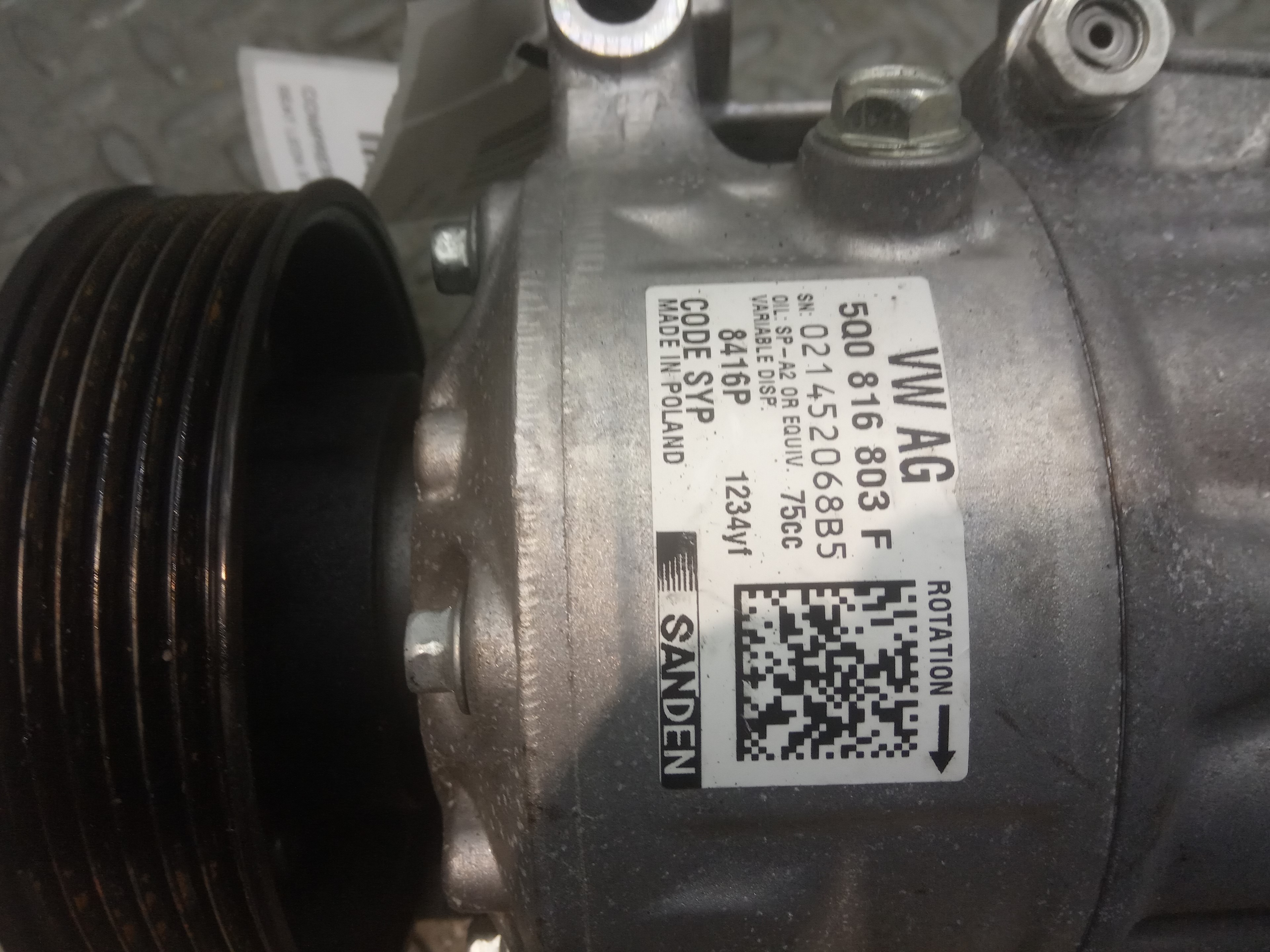 SEAT Leon 3 generation (2012-2020) Air Condition Pump 5Q0816803F,021452068B5,8416P 23689920