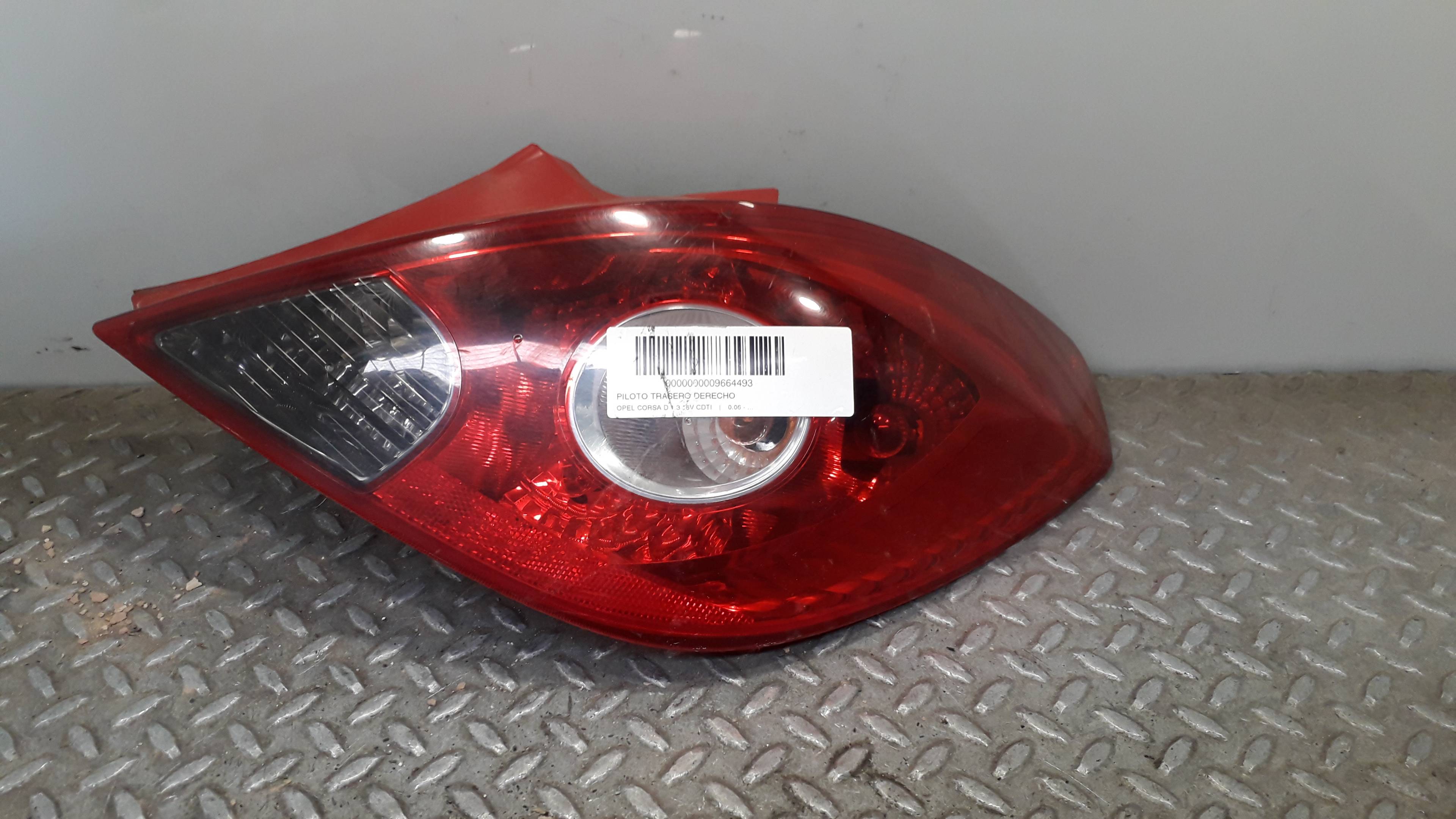 OPEL Corsa D (2006-2020) Rear Right Taillight Lamp 13186351, 13186351 23692432