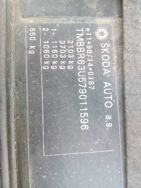 SKODA Superb 1 generation (2001-2008) Galinis kairys amortizatorius 3B5513031B 18670395