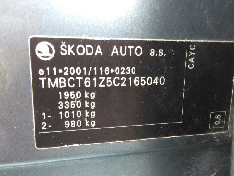 SKODA Octavia 2 generation (2004-2013) Galinis kairys saugos diržas 1Z0857447E 18678815