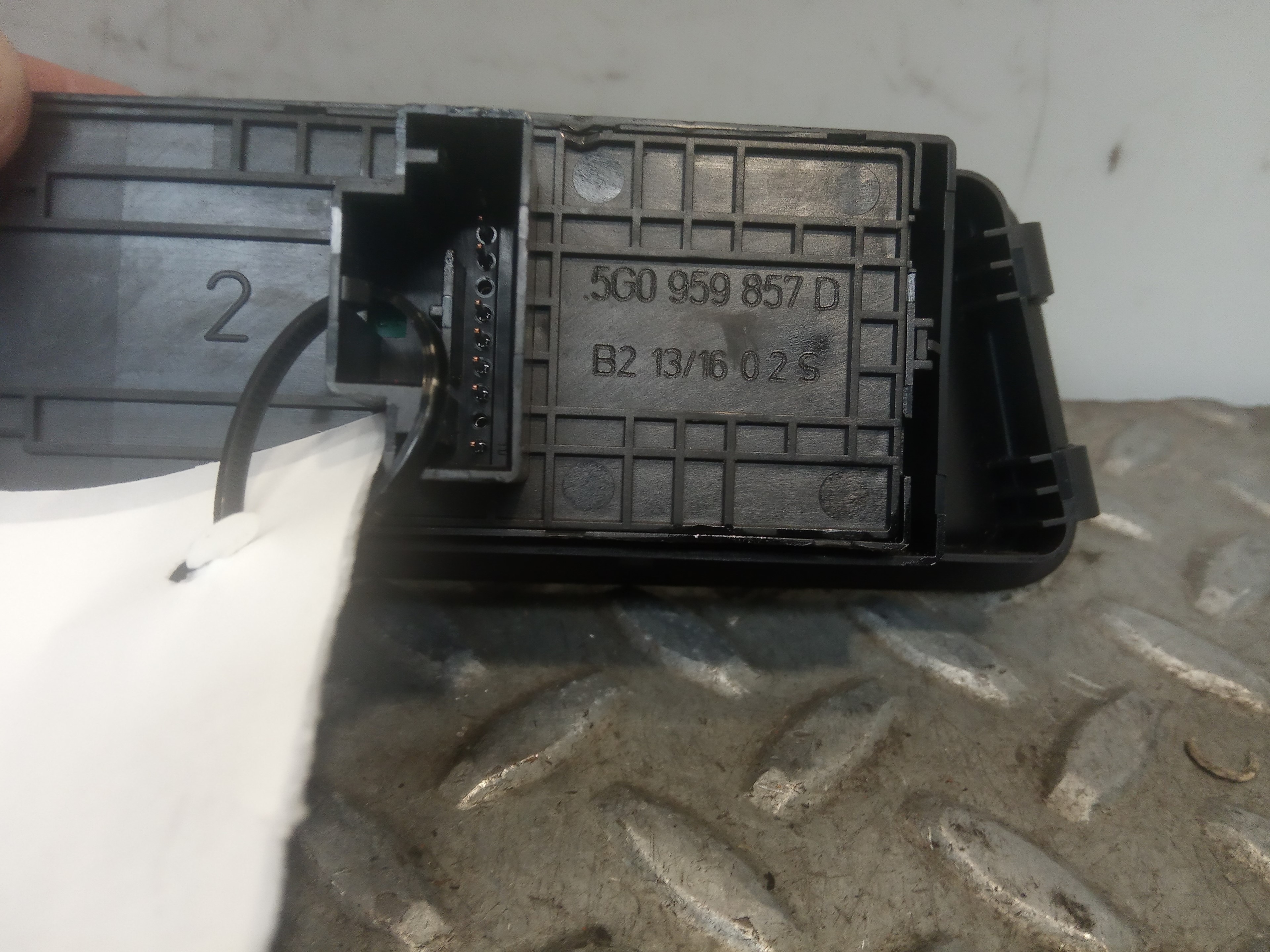 VOLKSWAGEN Golf 7 generation (2012-2024) Front Left Door Window Switch 5G0959857D 23690798