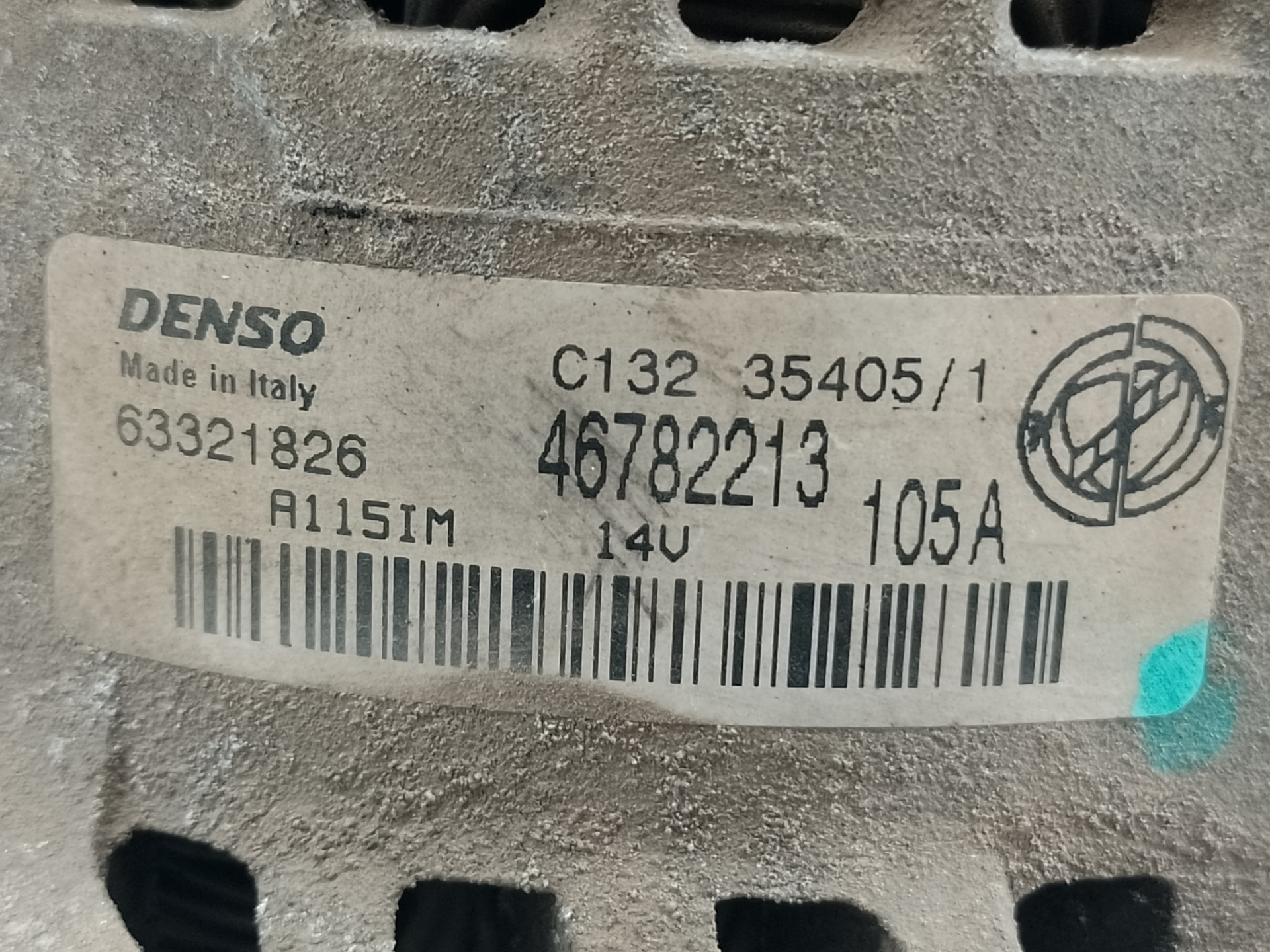 FIAT Alternator 46782213 25347999