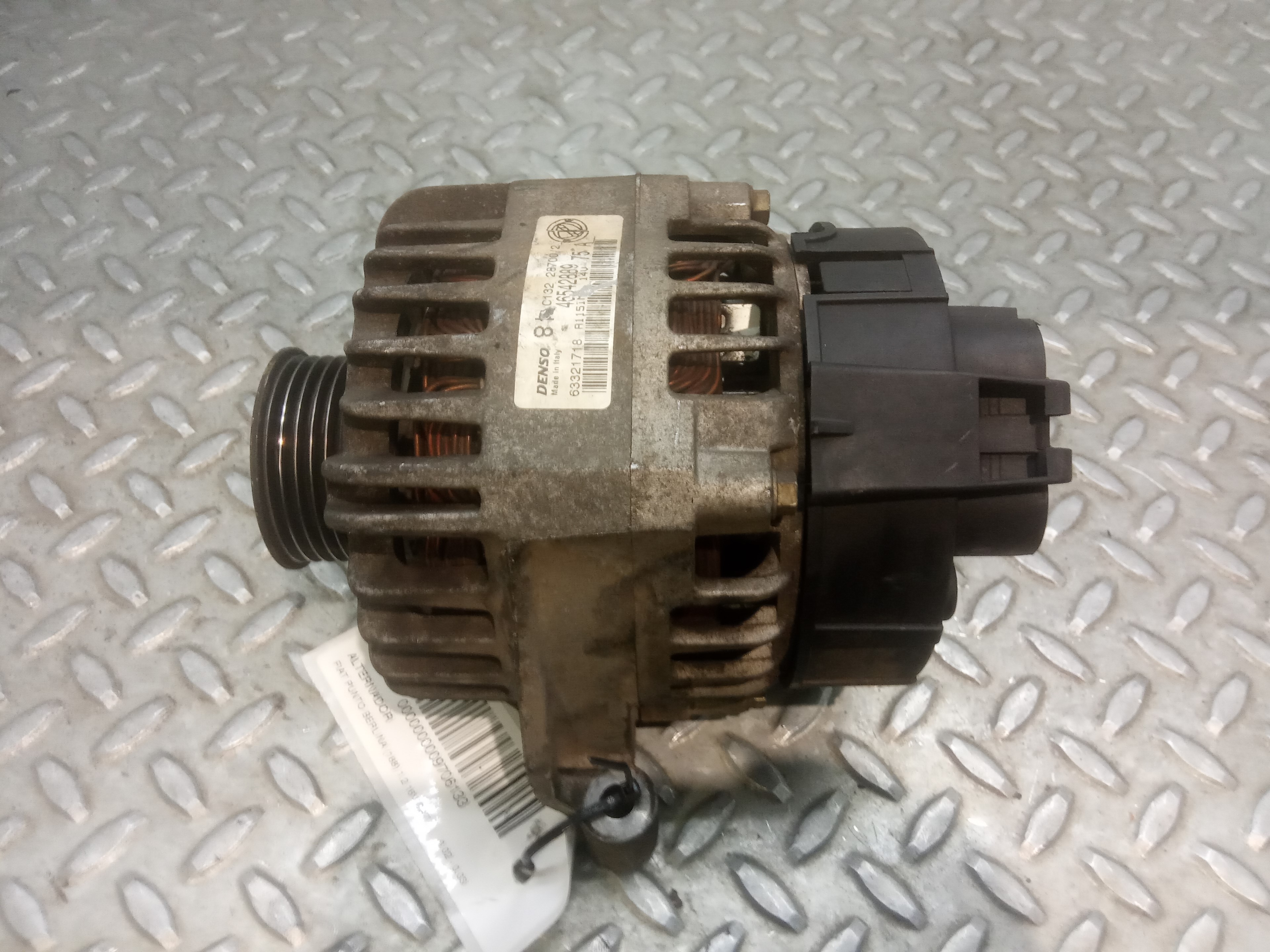 FIAT Punto 3 generation (2005-2020) Alternator 46542889, 63321718, A115IM 23692766