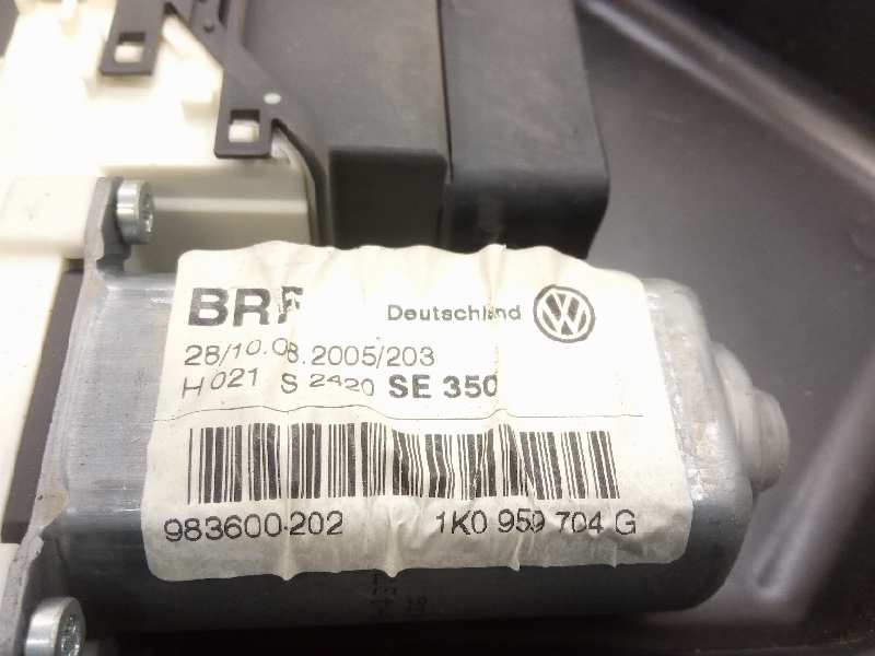 SEAT Leon 2 generation (2005-2012) Rear Right Door Window Regulator 1P0839462A 18714871