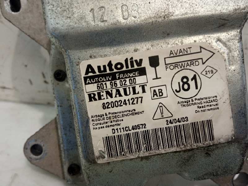 RENAULT Espace 4 generation (2002-2014) SRS Control Unit 8200241277 18607079