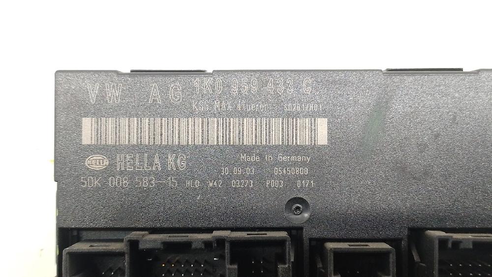 Centralita motor uce AVQ 1K0959433C de Volkswagen Touran (1t1, 1t2) 2003-2010 101 CV con 1 km - pieza usada