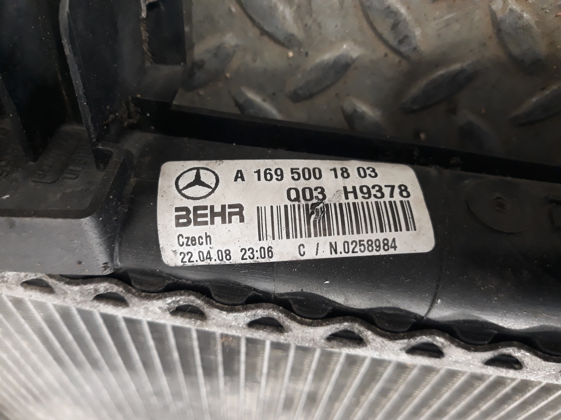 MERCEDES-BENZ B-Class W245 (2005-2011) Охлаждающий радиатор A1695001803, A1695003004 23320368