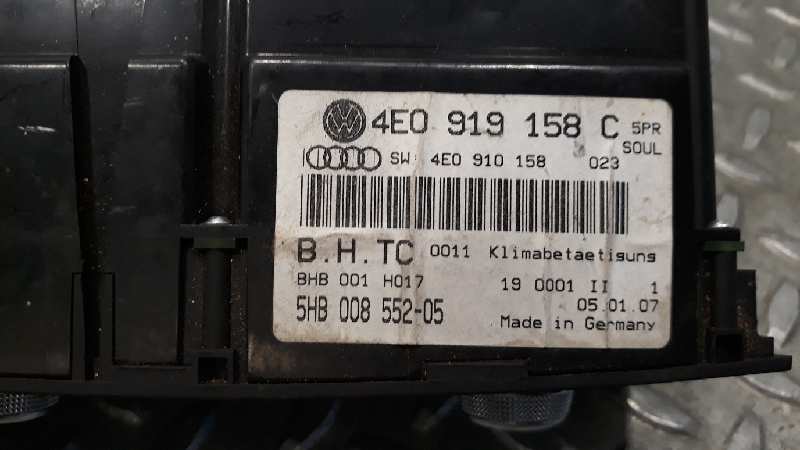 AUDI A8 D3/4E (2002-2010) Pегулятор климы 4E0919158C 23686926