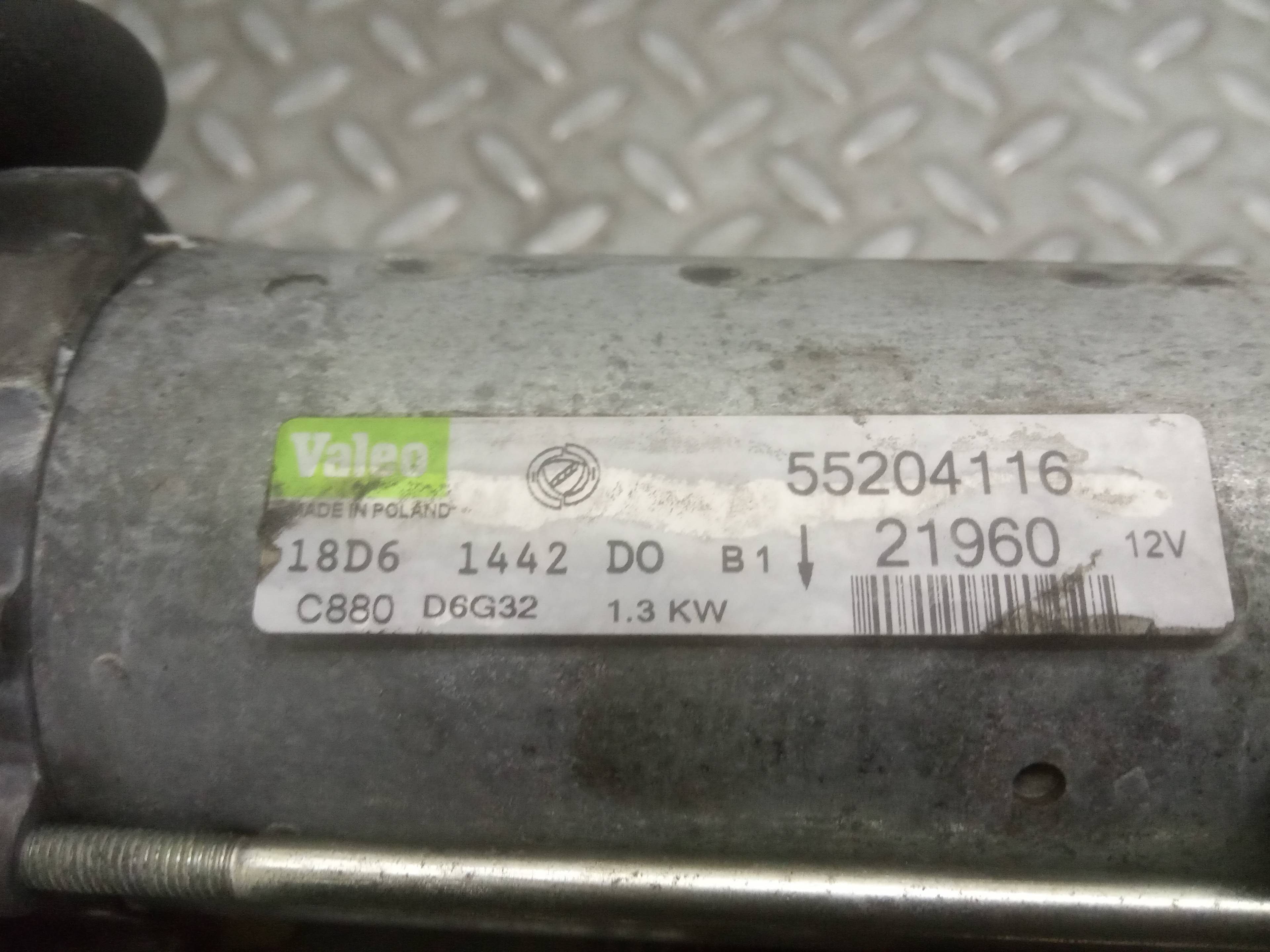 FIAT Punto 3 generation (2005-2020) Starter Motor 55204116, 55204116, 21960 23697363