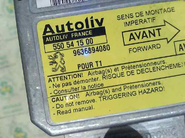 PEUGEOT 206 1 generation (1998-2009) Блок SRS 9636894080 18427697