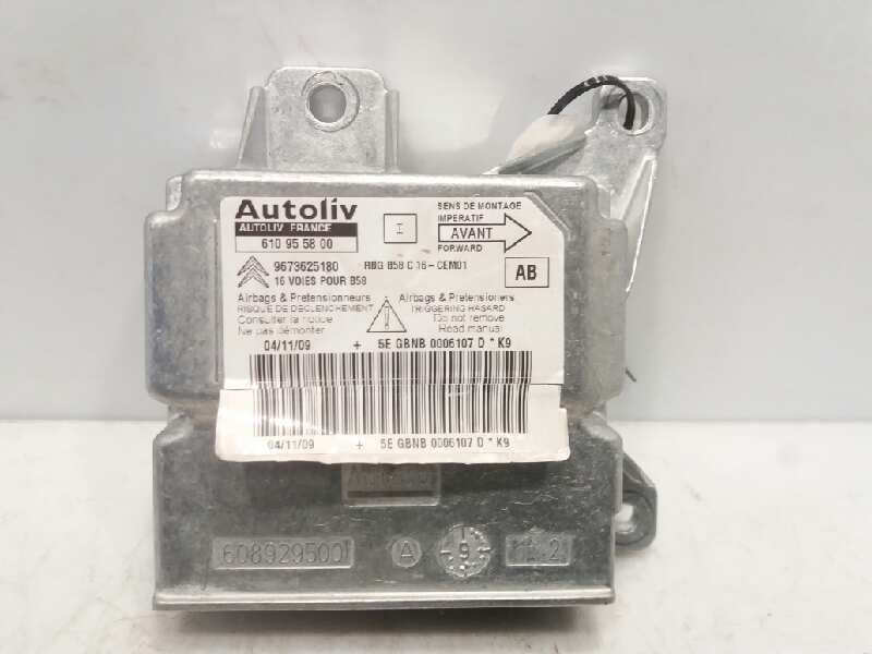 CITROËN C4 Picasso 1 generation (2006-2013) SRS Control Unit 9673625180 18752356