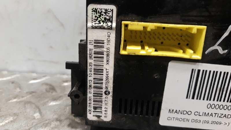 CITROËN C3 2 generation (2009-2016) Climate  Control Unit 96753994XT 18565978