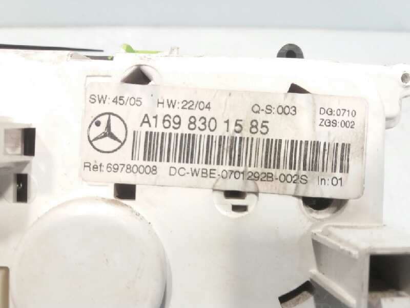 MERCEDES-BENZ A-Class W169 (2004-2012) Climate  Control Unit A1698301585 18684176