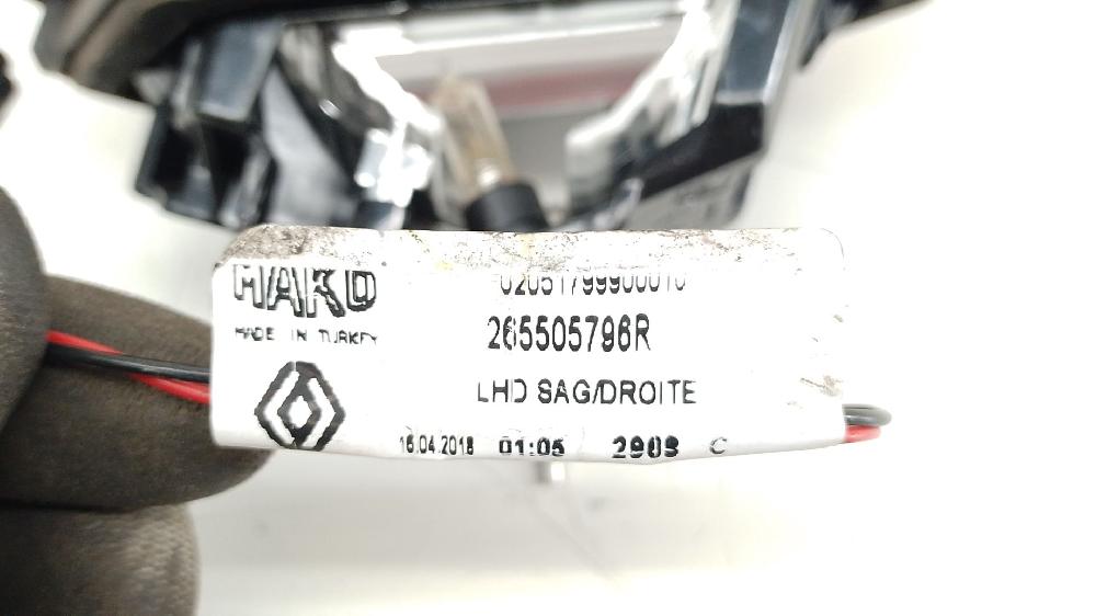Piloto trasero derecho porton K9K E6 265505796R de Renault Clio iv (bh_) 2012-0 90 CV con 150372 km - pieza usada