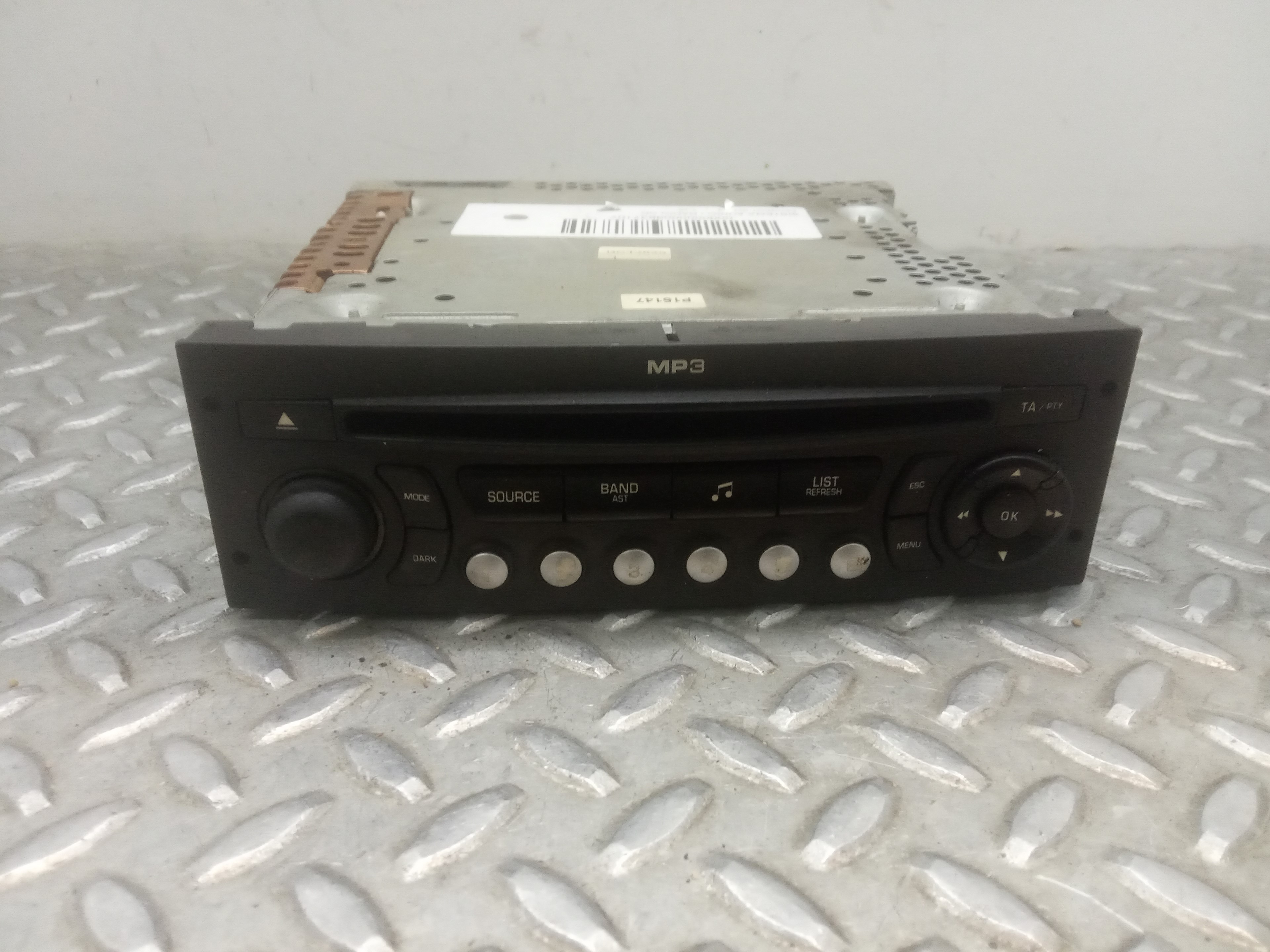 PEUGEOT 207 1 generation (2006-2009) Music Player Without GPS 96643698XT, A2C53250038 23330736