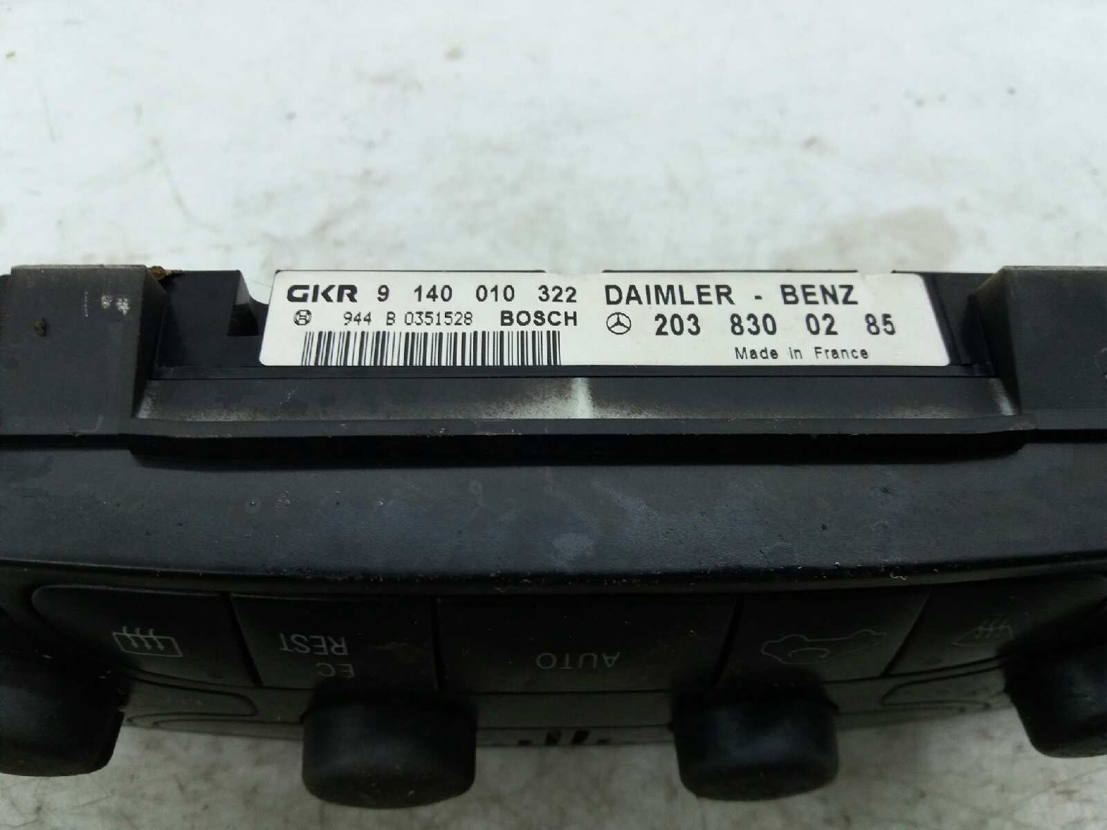 MERCEDES-BENZ C-Class W203/S203/CL203 (2000-2008) Unitate de control al climei 9140010322 18672499