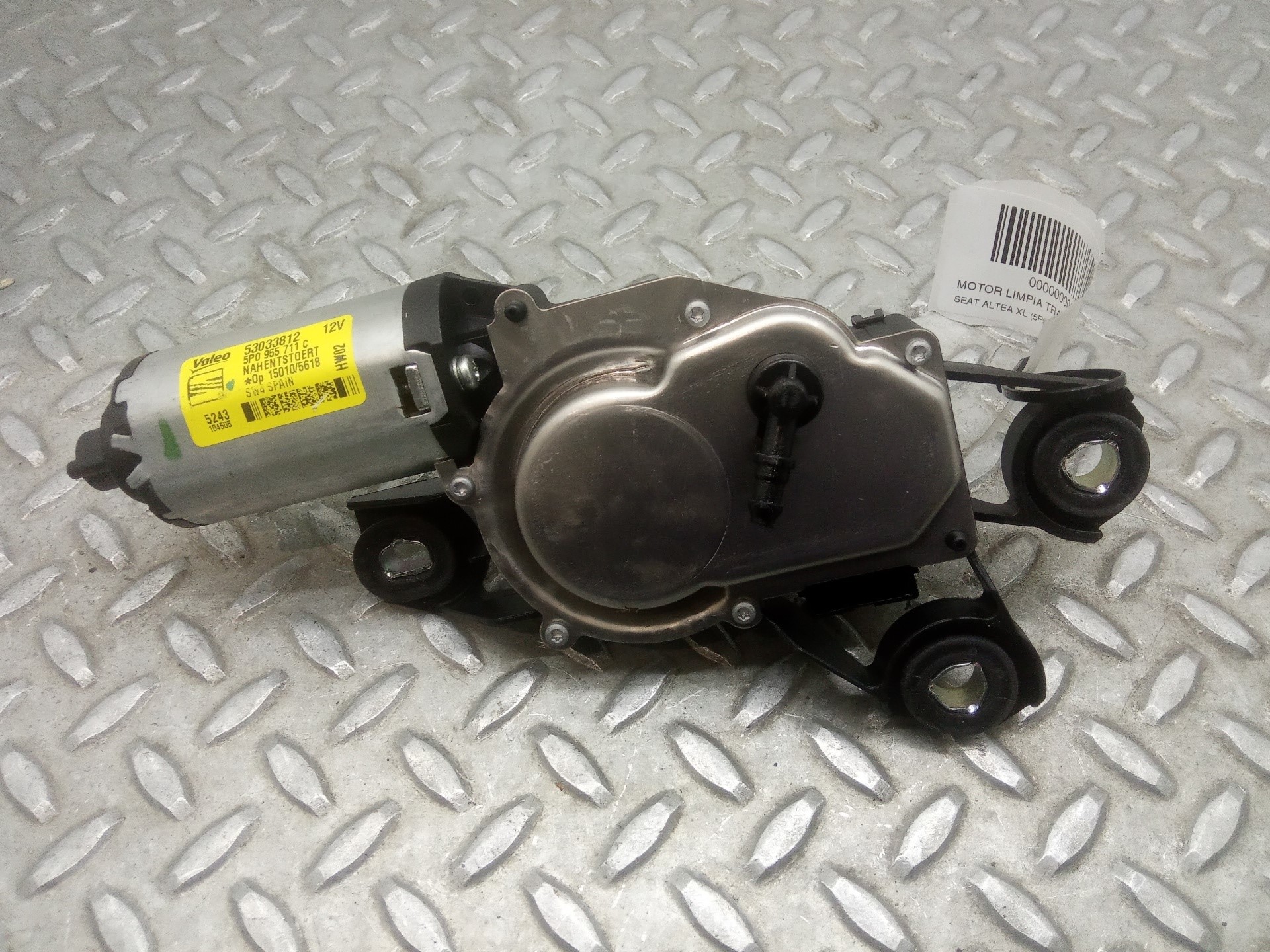 SEAT Toledo 3 generation (2004-2010) Tailgate  Window Wiper Motor 5P0955711C, 53033812 23319578