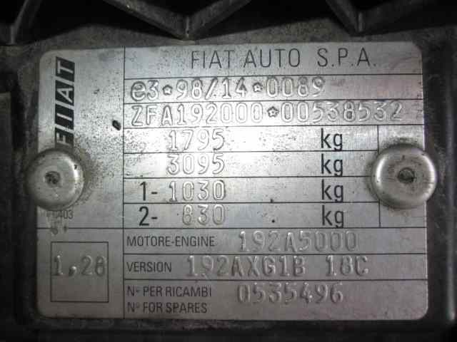 FIAT Stilo 1 generation (2001-2010) Starter Motor 0001109253 18549147