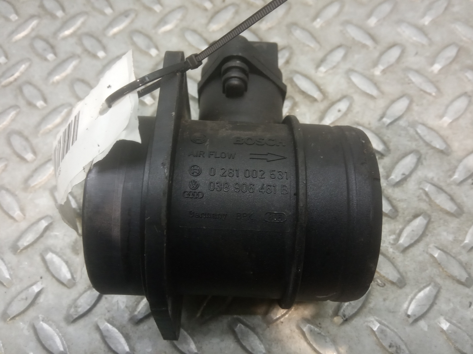 SKODA Fabia 2 generation  (2010-2014) Mass Air Flow Sensor MAF 038906461B, 0281002531 23319903