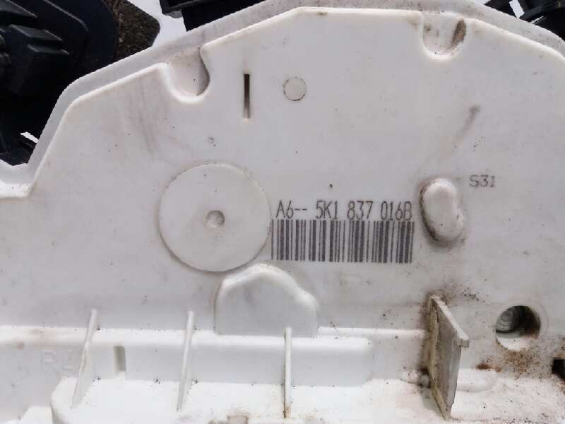 VOLKSWAGEN Golf 6 generation (2008-2015) Front Right Door Lock 5K1837016H 18673505