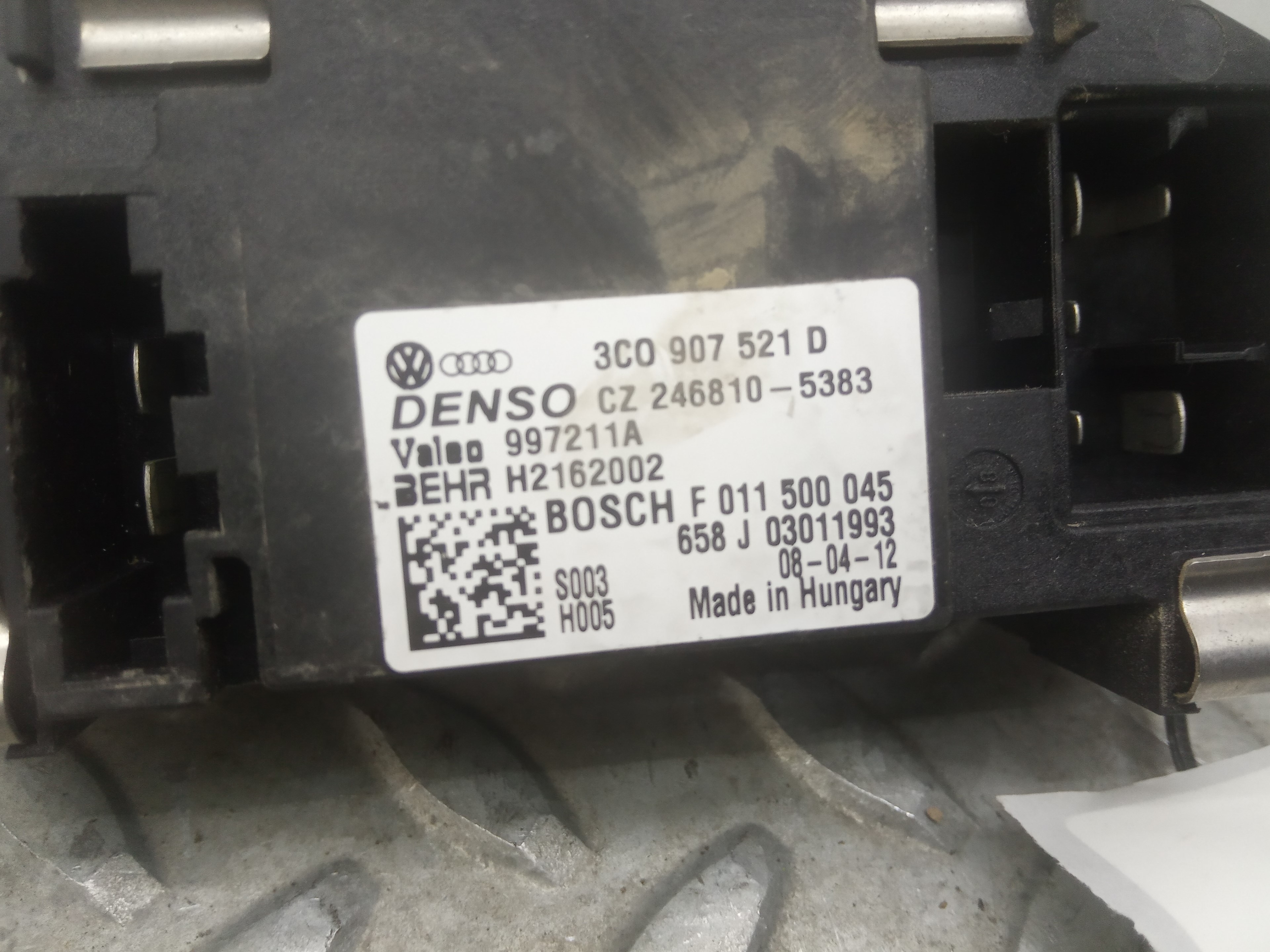 SEAT Leon 2 generation (2005-2012) Interior Heater Resistor 3C0907521D, F011500045 23321346