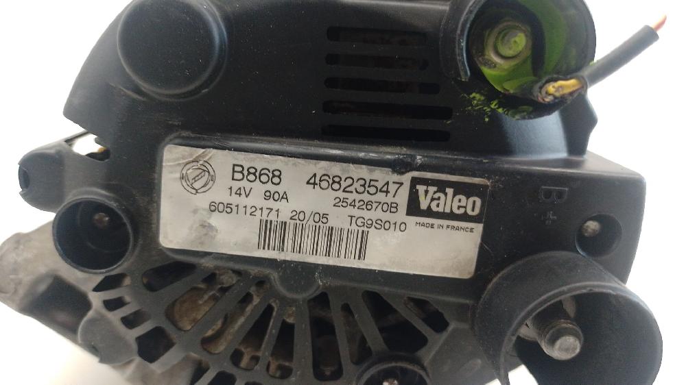 Alternador 188 A9.000 46823547 de Fiat Doblo monospace (119_, 223_) 2001-0 70 CV - pieza usada