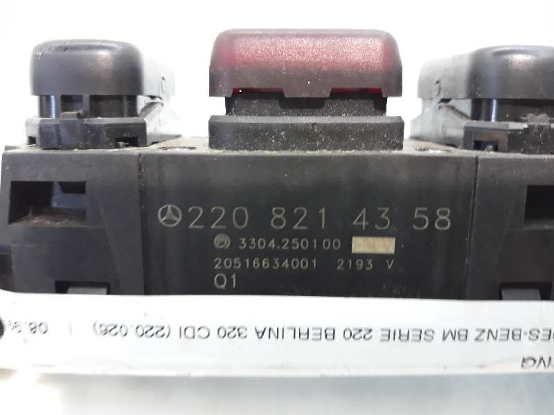 Warning 613960 de Mercedes-benz Clase s (w220) berlina 1998-2005 197 CV con 1 km - pieza usada