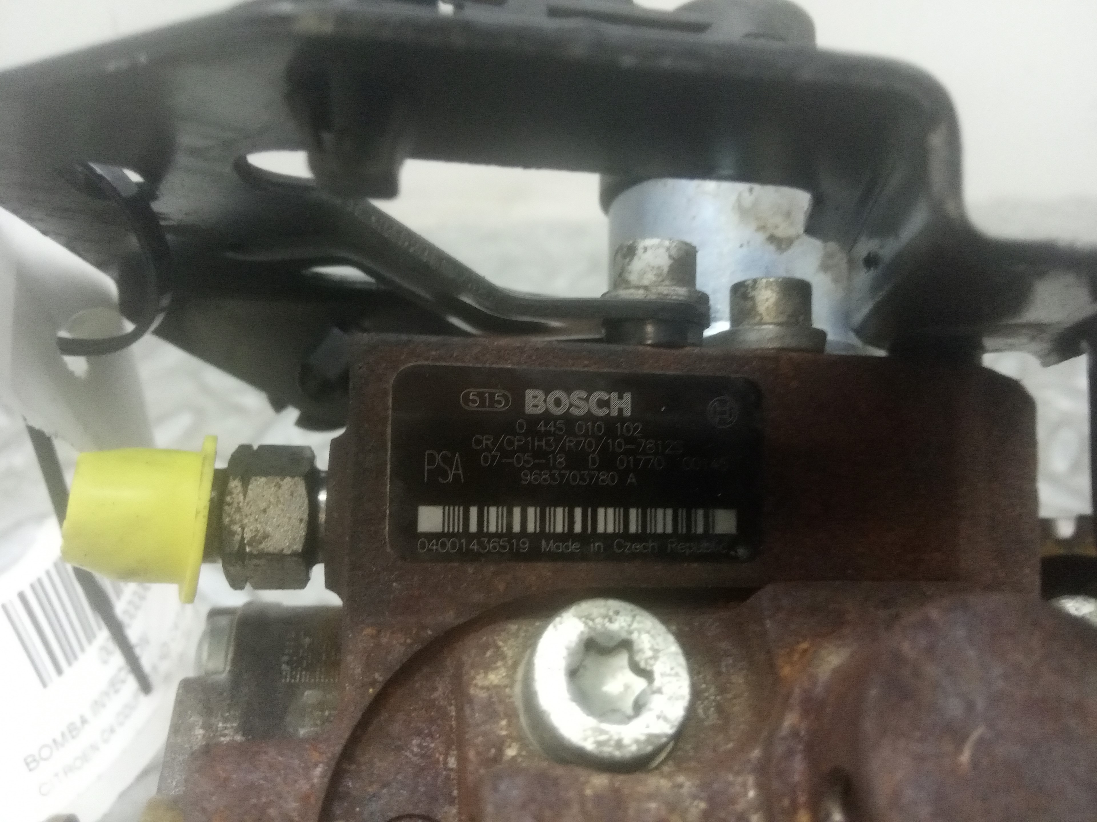 PEUGEOT C4 1 generation (2004-2011) Pompă de combustibil de înaltă presiune 0445010102, 0445010102 23319829