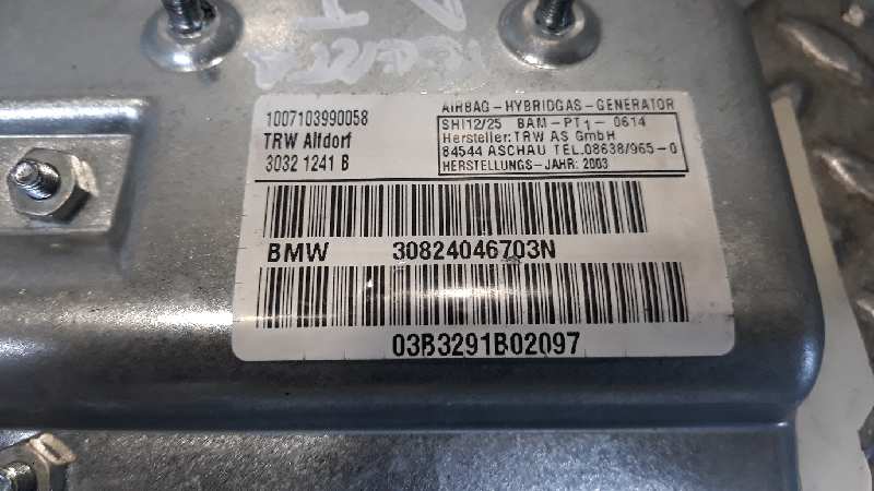 Airbag lateral delantero izquierdo N67398D1 30824046703N de Bmw 7 (e65, e66, e67) 2002-2005 258 CV con 1 km - pieza usada