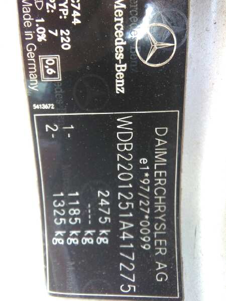 MERCEDES-BENZ S-Class W220 (1998-2005) Другая деталь A2118209126 24823914