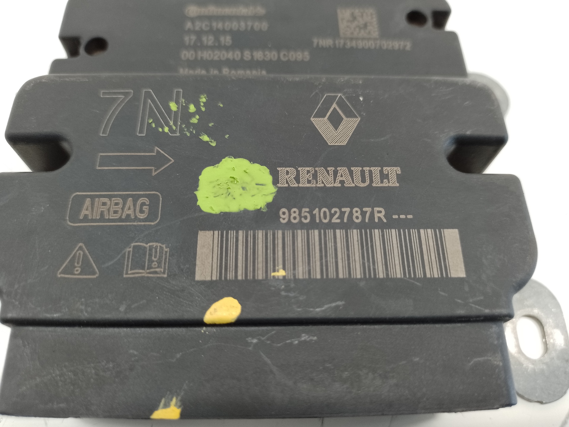 DACIA Sandero 2 generation (2013-2020) SRS Control Unit 985102787R 25583482