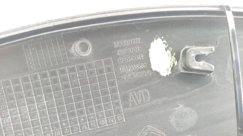 Aletín delantero derecho BH02 9812088580 de Citroen C3 iii van (sx_, sy_) 2016-0 75 CV - pieza usada