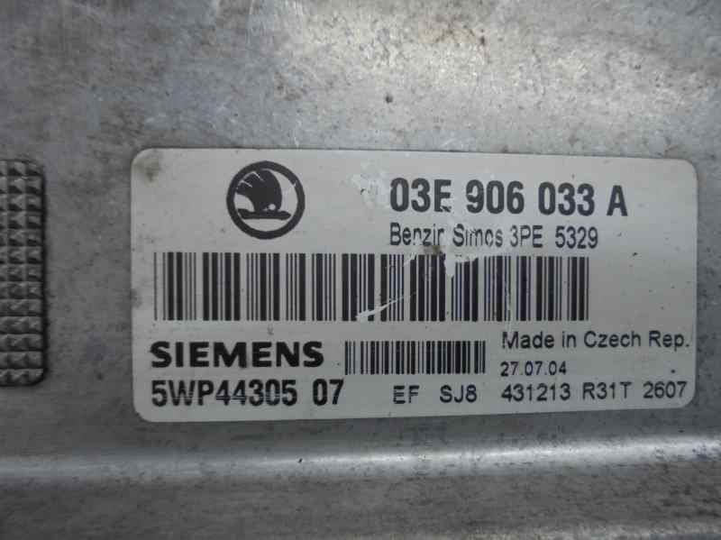 SKODA Fabia 6Y (1999-2007) Engine Control Unit ECU 5WP44305,03E906033A 18415373