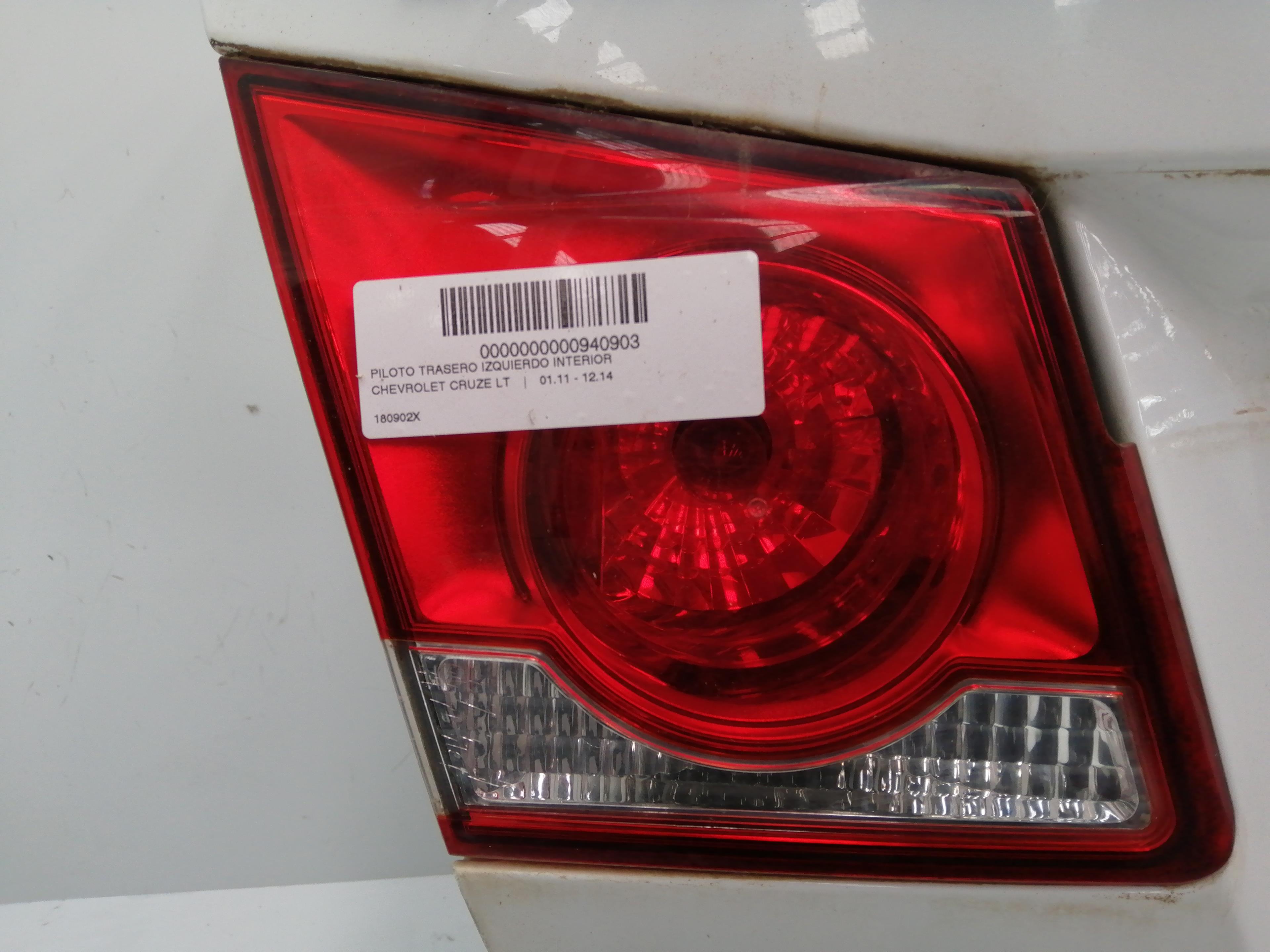 CHEVROLET Cruze 1 generation (2009-2015) Rear Left Taillight 95130772 24022090