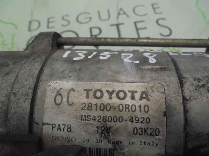 TOYOTA Corolla Verso 1 generation (2001-2009) Starter Motor 281000R010 18436192