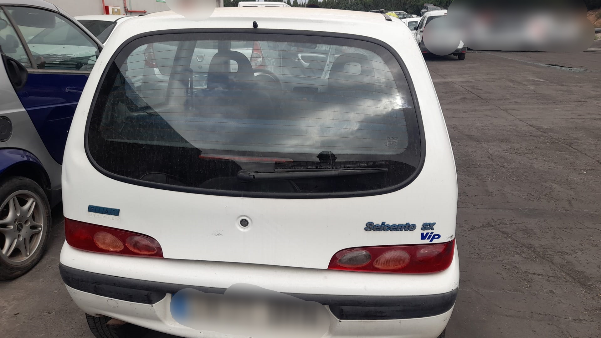 FIAT Seicento 1 generation (1998-2010) Бампер задний 735250373 21428195