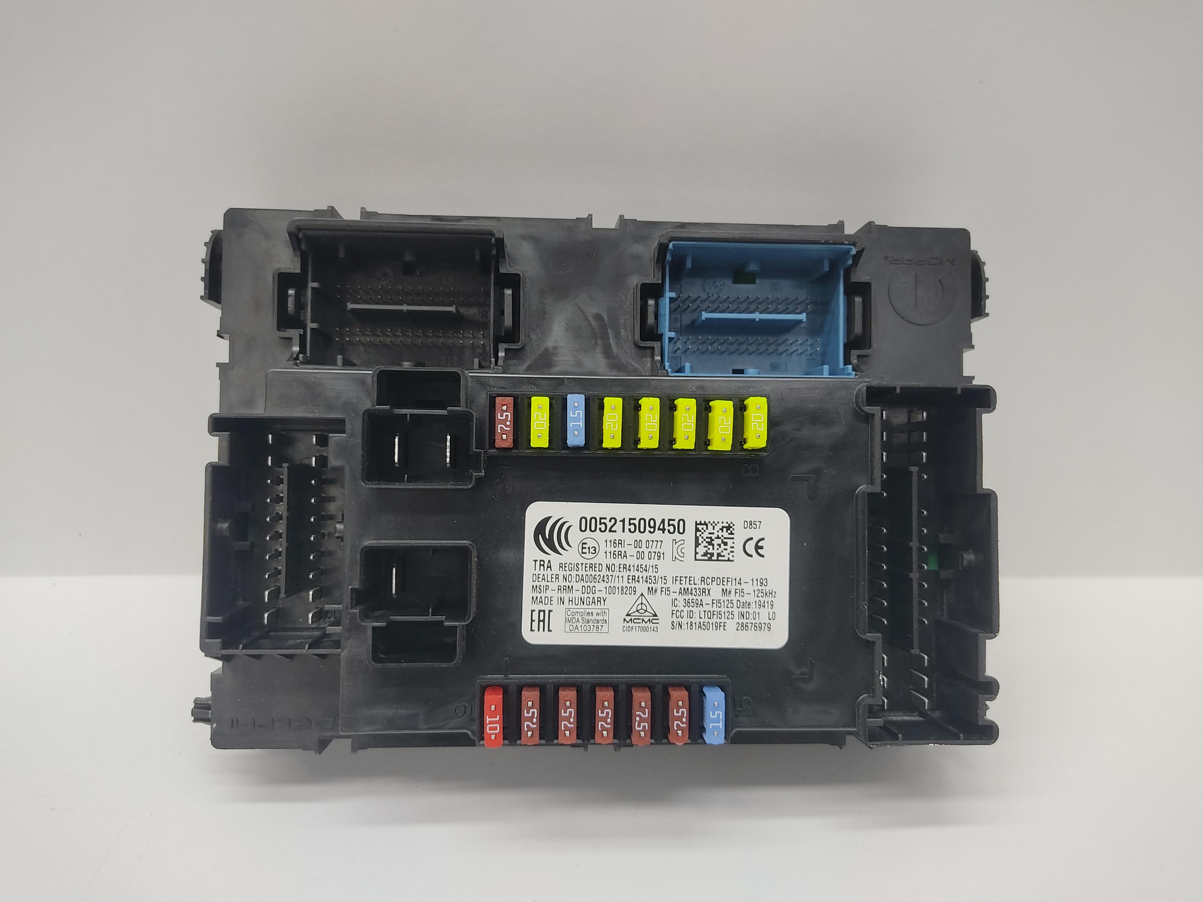 JEEP Renegade 1 generation (2015-2024) Fuse Box 52150945 25199271