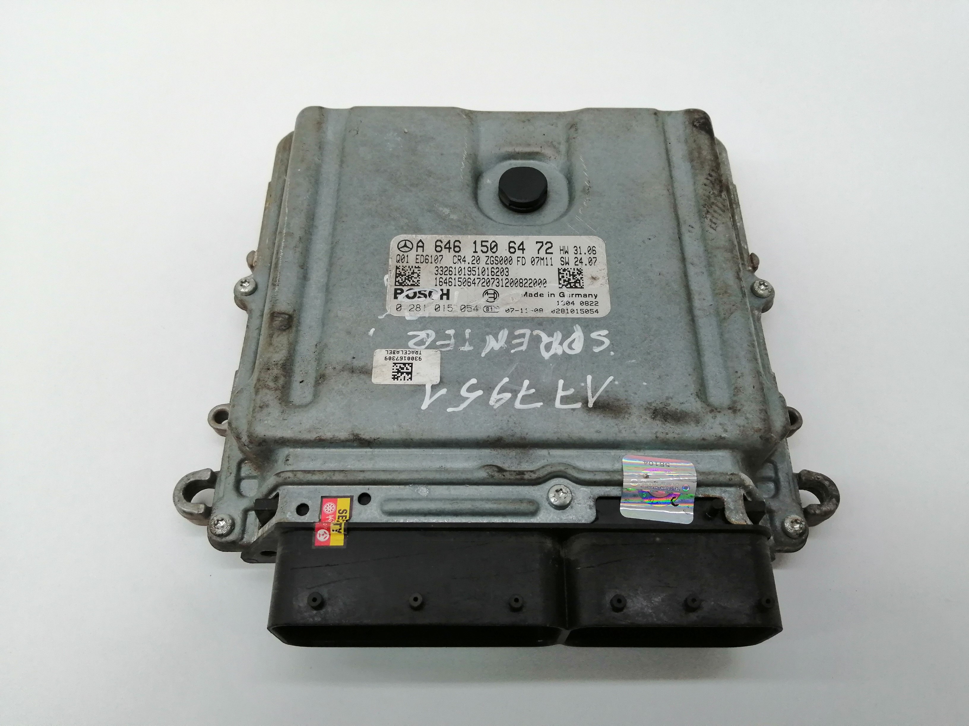 MERCEDES-BENZ Sprinter Блок керування двигуном ECU A6461506472,0281015054 18660769