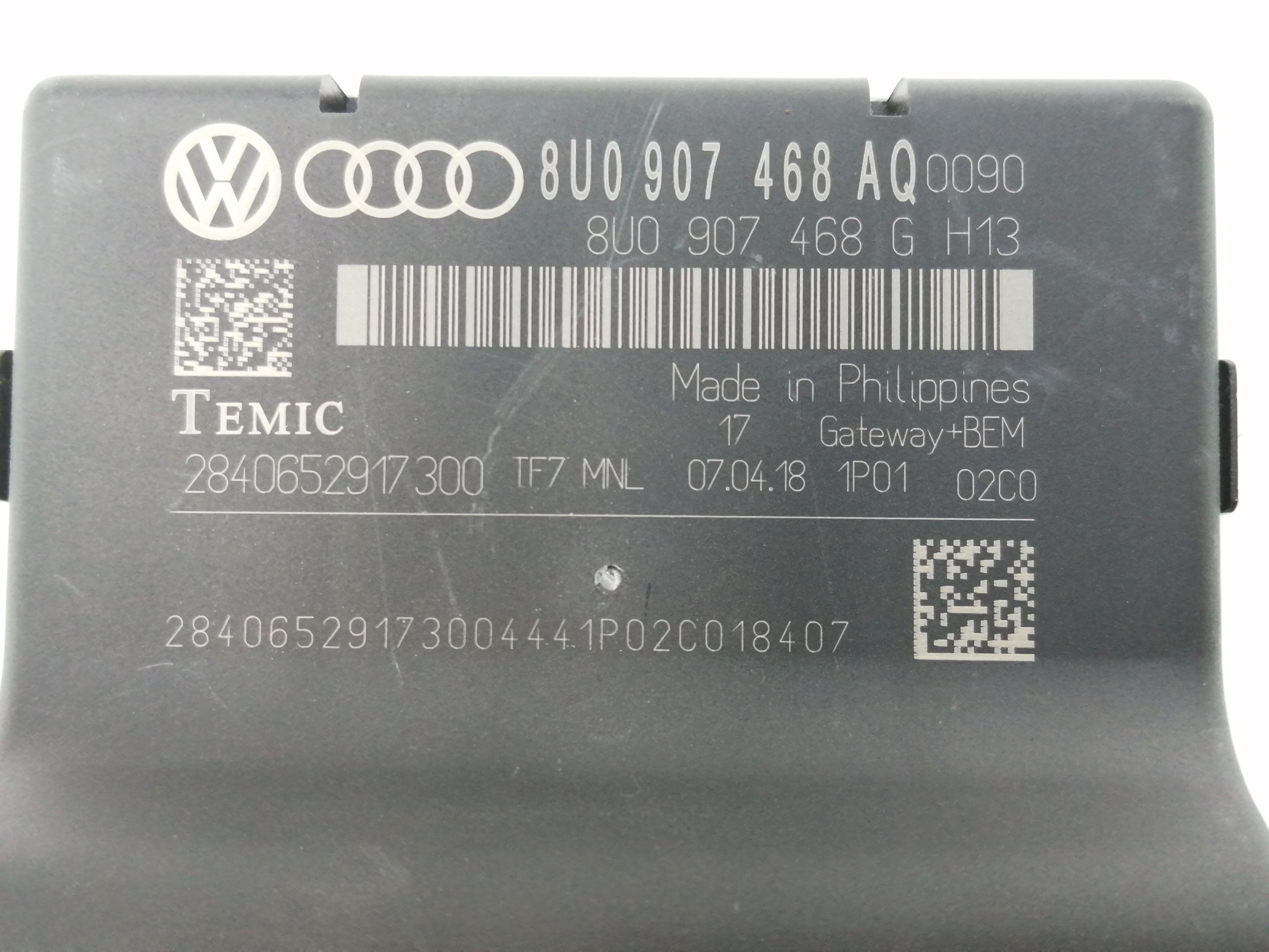 AUDI Q3 8U (2011-2020) Другие блоки управления 8U0907468AQ, 2840652917300 21646388