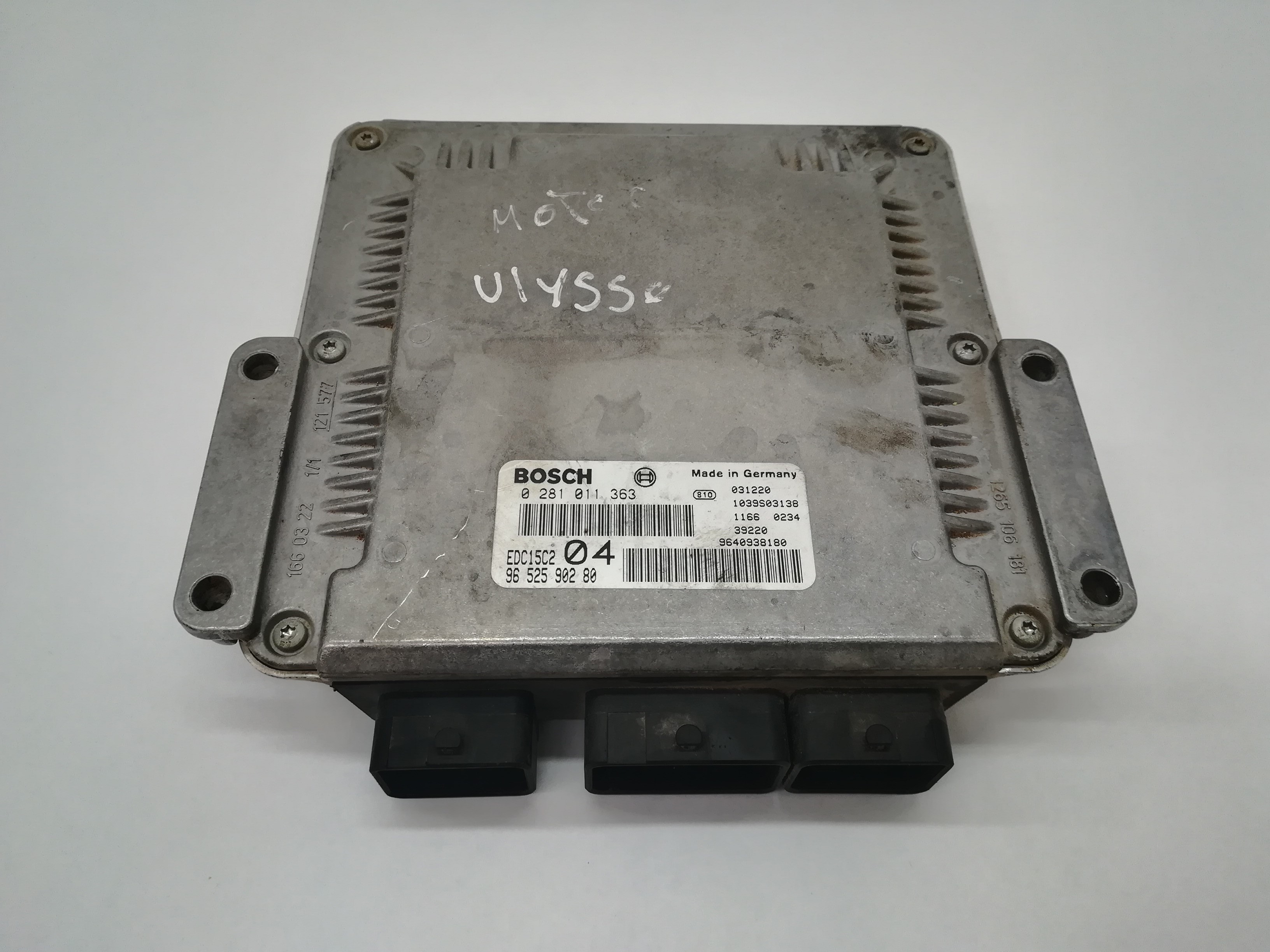 FIAT Ulysse 2 generation (2002-2010) Engine Control Unit ECU 9652590280,0281011363 18601472