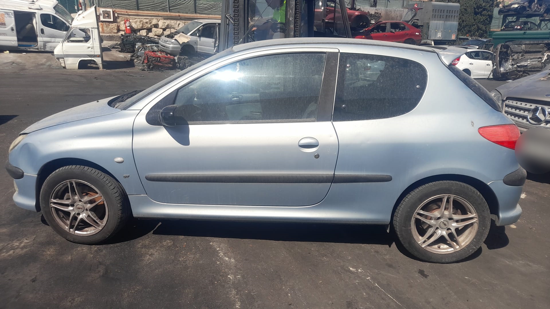 PEUGEOT 206 1 generation (1998-2009) Фонарь задний левый 6350P1 25058550