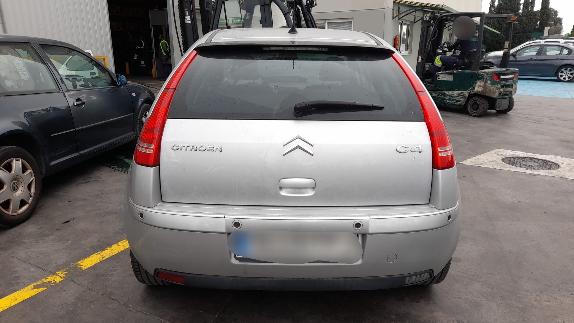 CITROËN C4 1 generation (2004-2011) Rear Bumper 7410W9 18595909